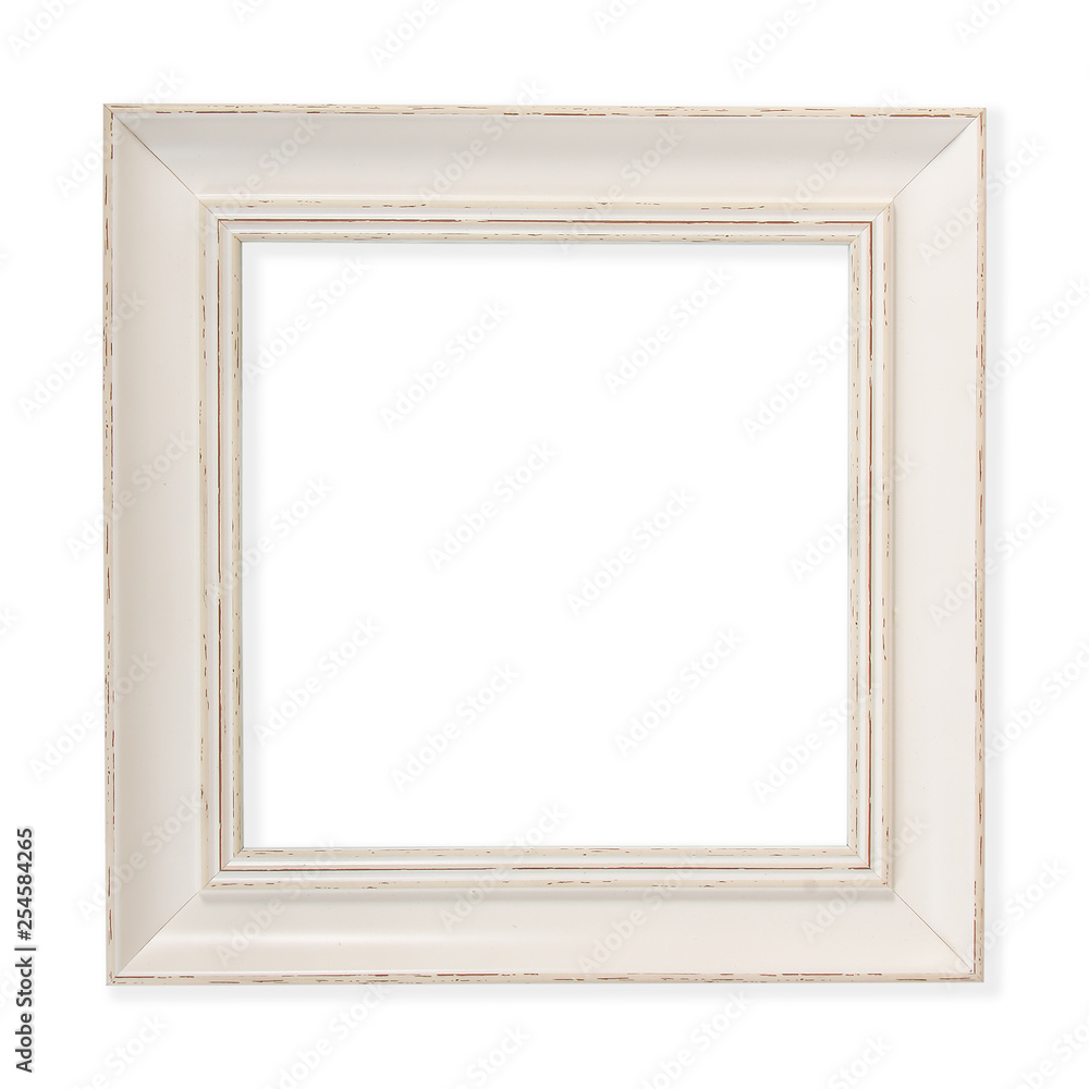 white wooden frame isolated on white white wooden frame isolated on white