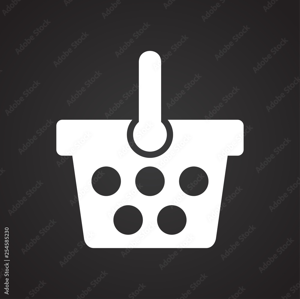 Shop basket icon on background for graphic and web design. Simple vector sign. Internet concept symbol for website button or mobile app. Shop basket icon on background for graphic and web design. Simple vector sign. Internet concept symbol for website button or mobile app.