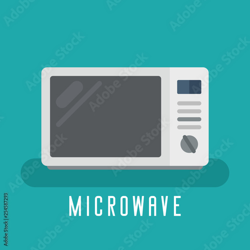 Microwave vector flat device for kitchen and cooking