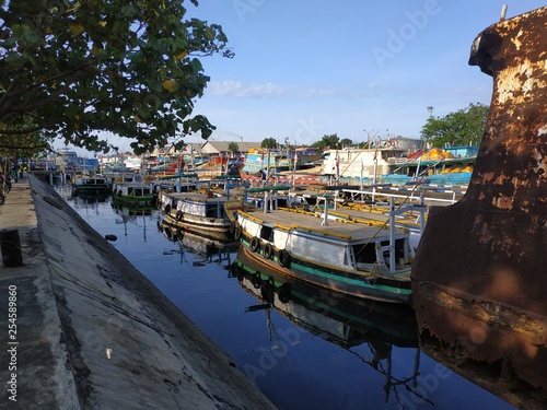  fishing boat in the port of probolinggo