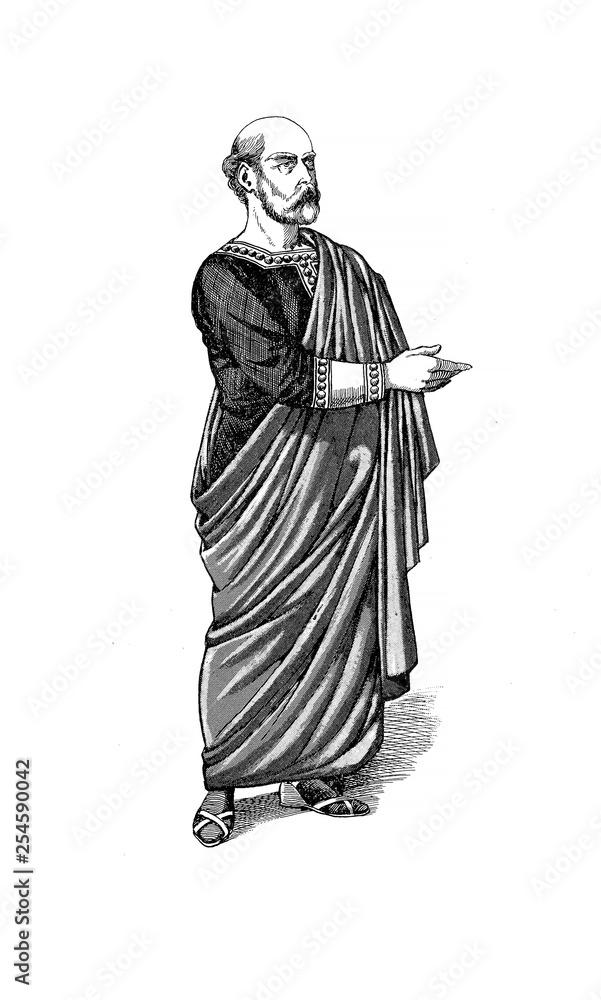 Fototapeta premium Clothing of the middle ages