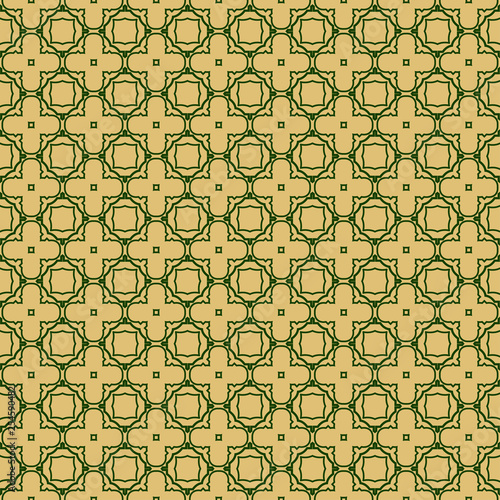 Modern Decorative Seamless Abstract Geometric Pattern. Vector Colored Illustration. Paper For Scrapbook. Green olive color