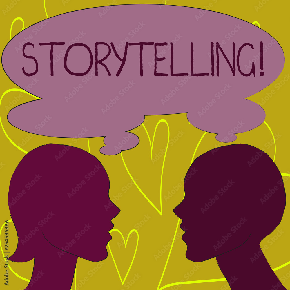 Writing note showing Storytelling. Business concept for Tell short Stories Personal Experiences