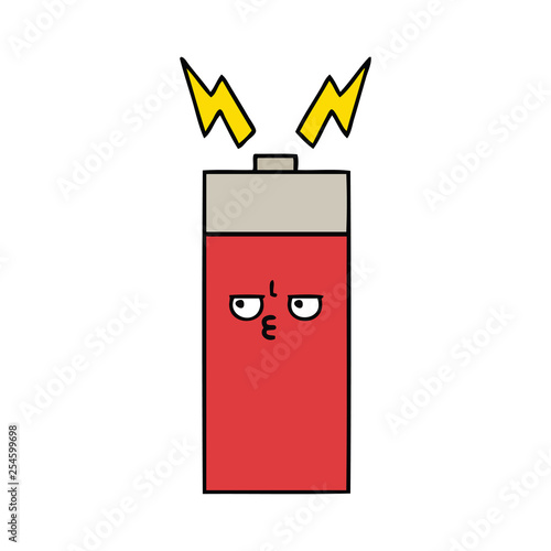 cute cartoon battery
