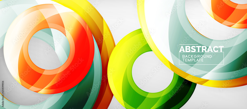 Glossy circles geometric background Glossy circles geometric background