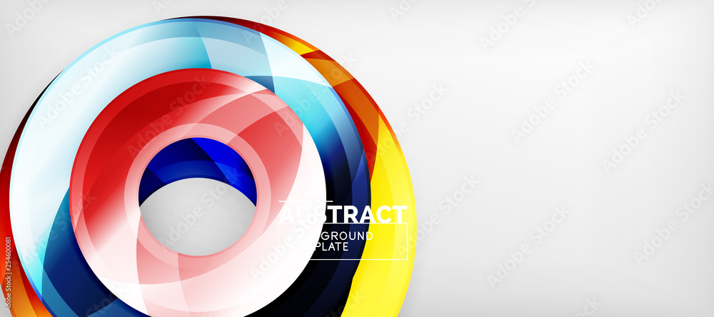 Glossy circles geometric background Glossy circles geometric background