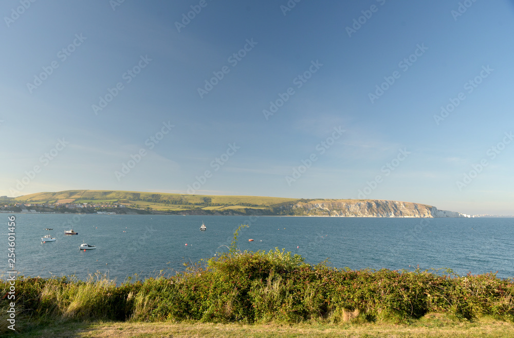 Seafront at Swanage on Dorset coast