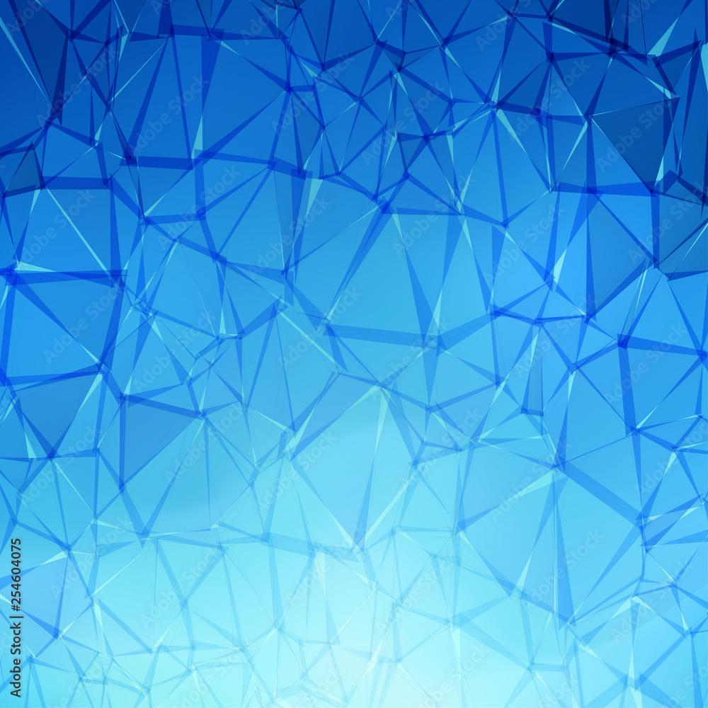 Blue Geometric Broken Background