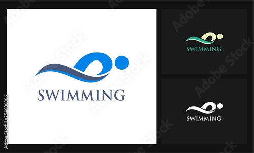sport swimming logo