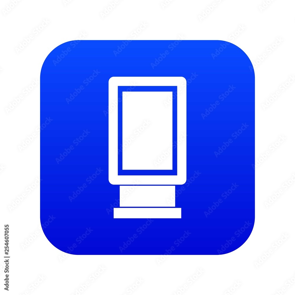 Advertising signs icon digital blue for any design isolated on white vector illustration Advertising signs icon digital blue for any design isolated on white vector illustration