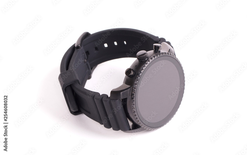Obraz premium Black smartwatch isolated