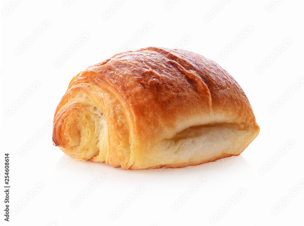 Denis bread on white background