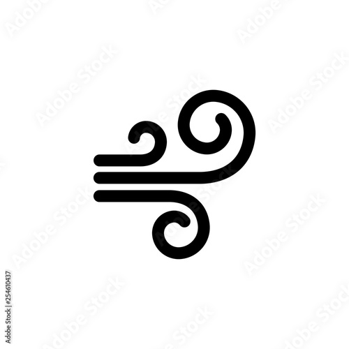 Weather icon ( strong wind , gale )