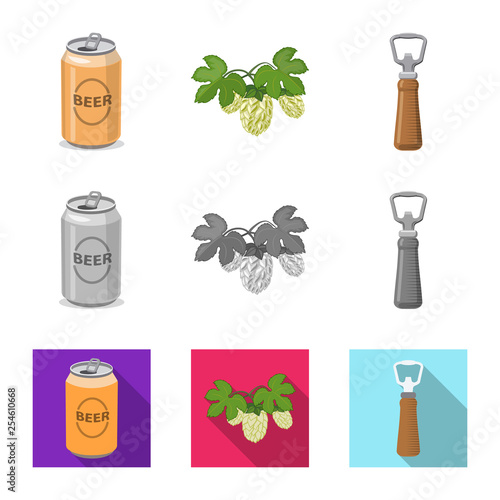 Isolated object of pub and bar symbol. Collection of pub and interior vector icon for stock.