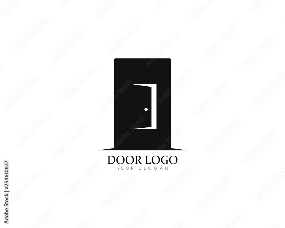 Set of door logo template vector icon illustration design Set of door logo template vector icon illustration design