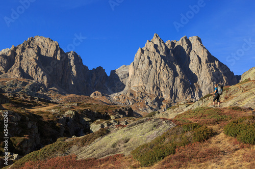 Vallee de la Claree during a clear day in autumn.