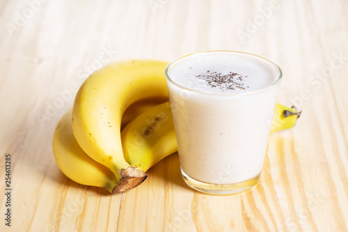 Banana smoothie with chia seed
