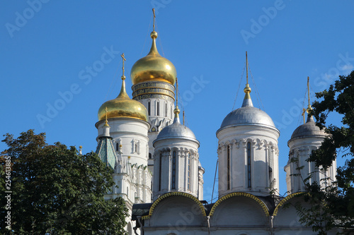 Cupolas of Cathedrals in Moscow Kremlin