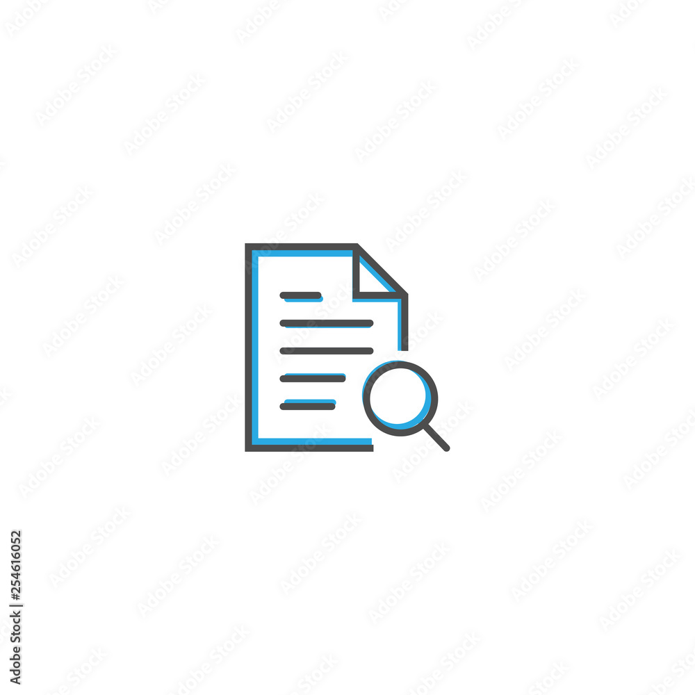 File icon design. Interaction icon line vector illustration File icon design. Interaction icon line vector illustration