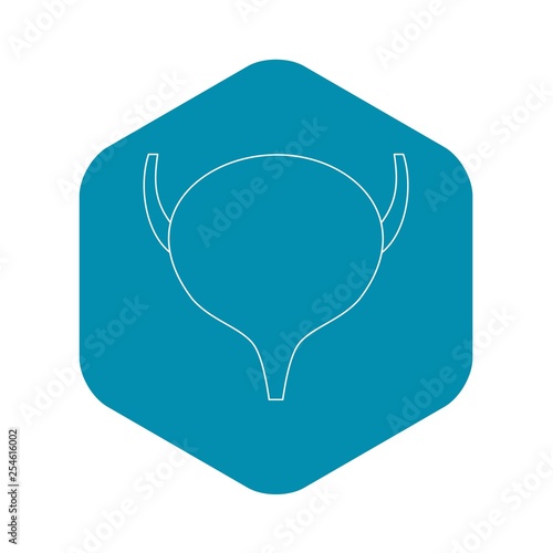 Bladder icon. Outline illustration of bladder vector icon for web