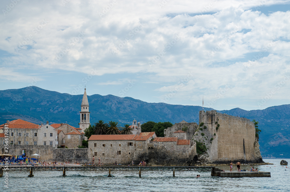 Budva, Montenegro, village on the coast