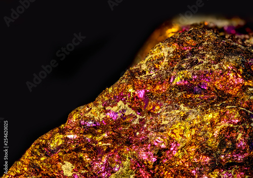 colorful copper gemstone shining background closeup photo