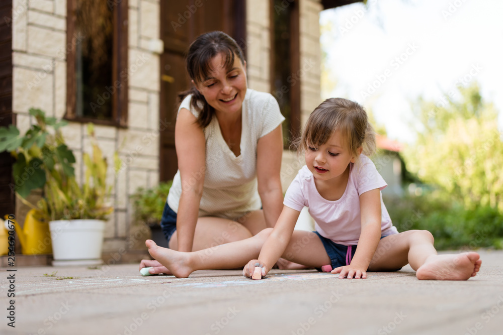 Being together - mother and child playing together