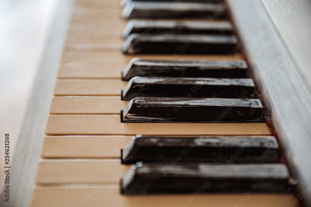 piano and keys