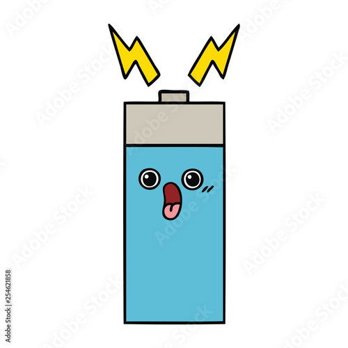 cute cartoon battery