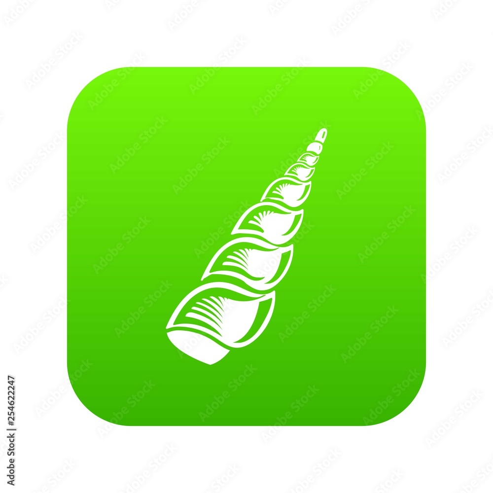 Long shell icon. Simple illustration of long shell vector icon for web Long shell icon. Simple illustration of long shell vector icon for web
