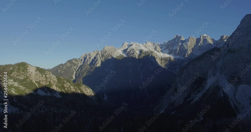 Aerial Shot, Mountain peaks, Triglav National Park Aerial Shot, Mountain peaks, Triglav National Park