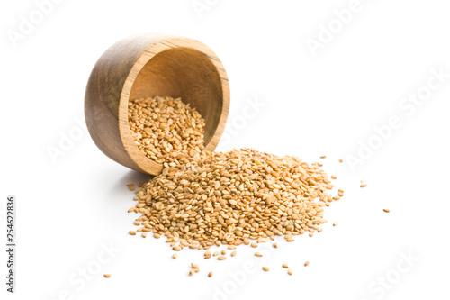 Roasted sesame seeds. photo