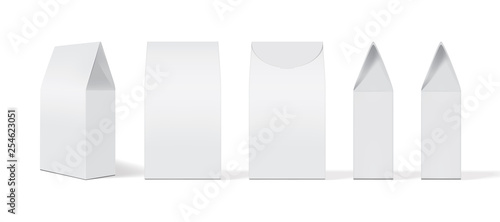 white paper packaging mock up 
