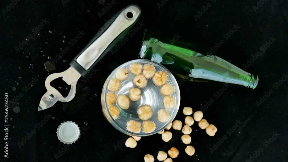 drinking mineral water with hazelnuts, drinking mineral water with hazelnuts,