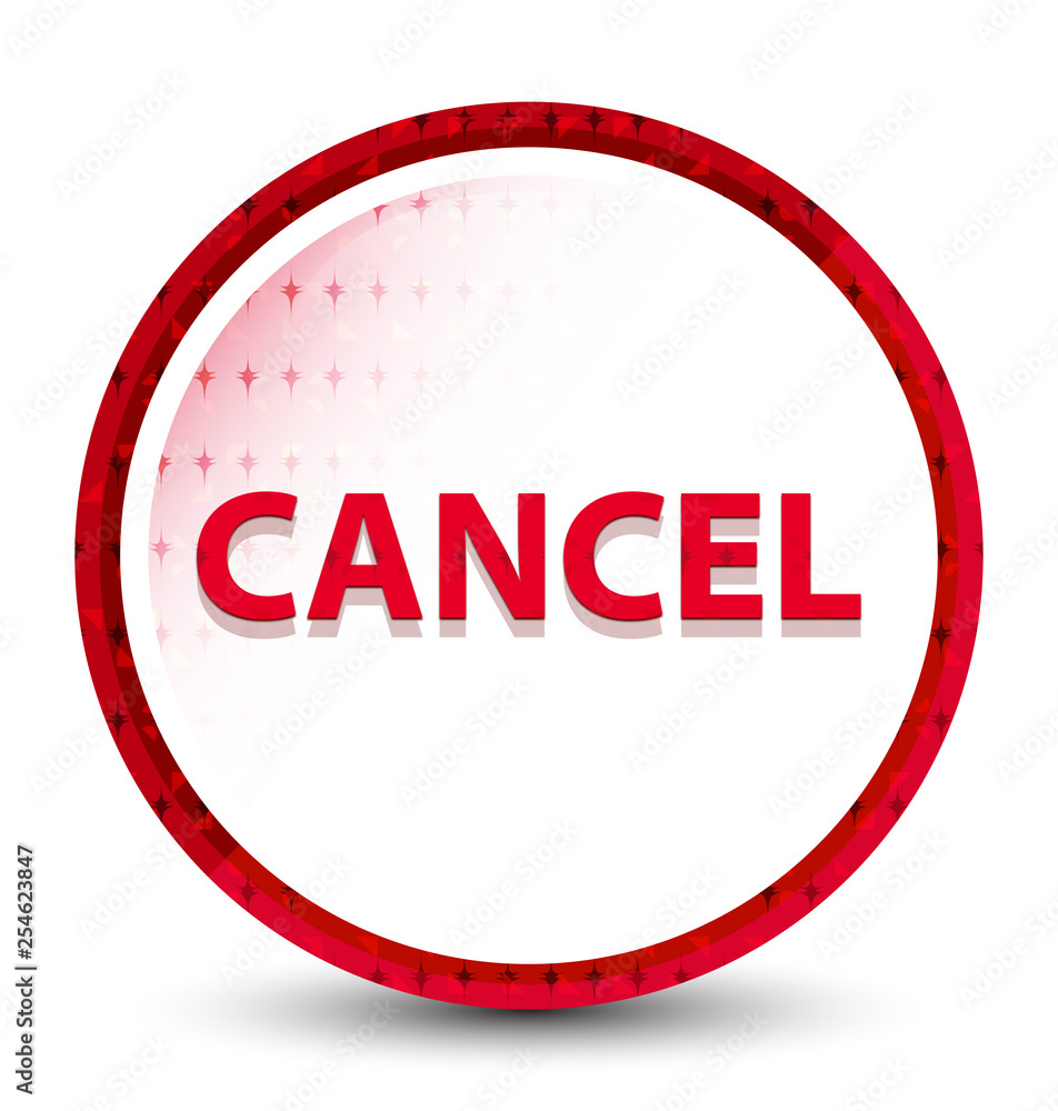 Cancel misty frozen red round button Cancel misty frozen red round button