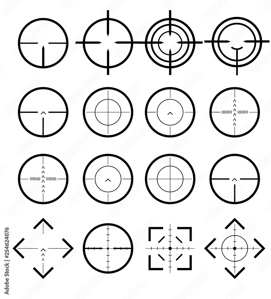 Different icon set of targets and destination. Target and aim, targeting and aiming. Different icon set of targets and destination. Different icon set of targets and destination. Target and aim, targeting and aiming. Different icon set of targets and destination.