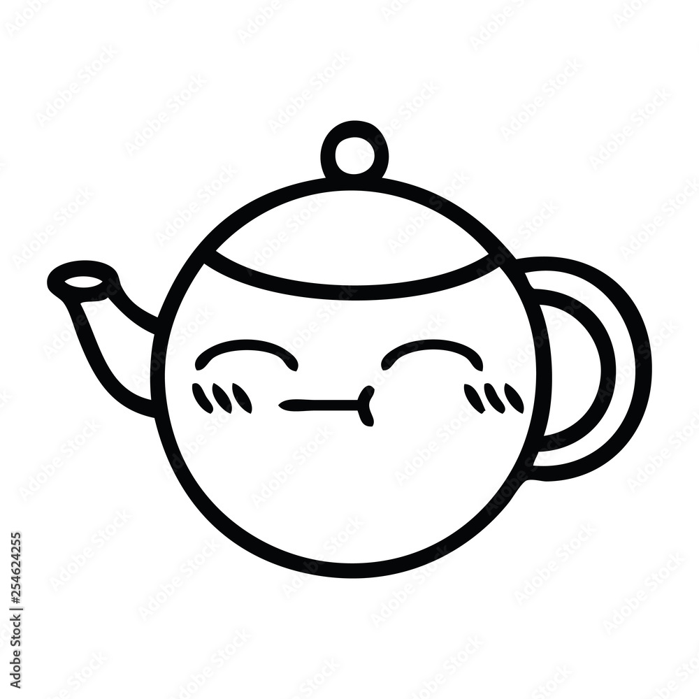 line drawing cartoon teapot line drawing cartoon teapot