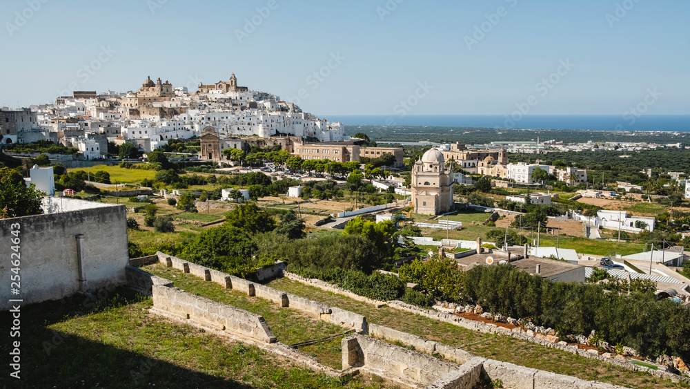 View on the city of Ostuni, Puglia, Italy