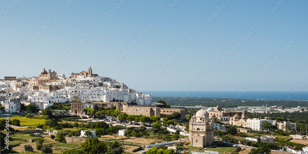 Fototapeta premium View on the city of Ostuni, Puglia, Italy