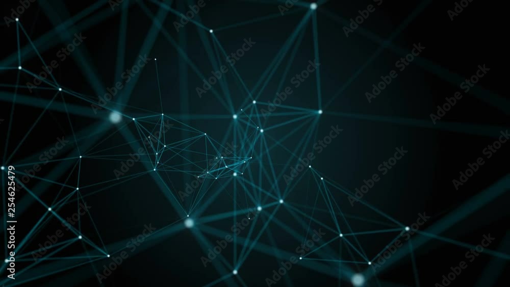 Abstract beautiful geometric background with moving lines, dots and triangles. Plexus fantasy abstract technology. Loop animations. Abstract beautiful geometric background with moving lines, dots and triangles. Plexus fantasy abstract technology. Loop animations.