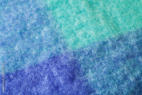 Close up of mohair wool fabric photo