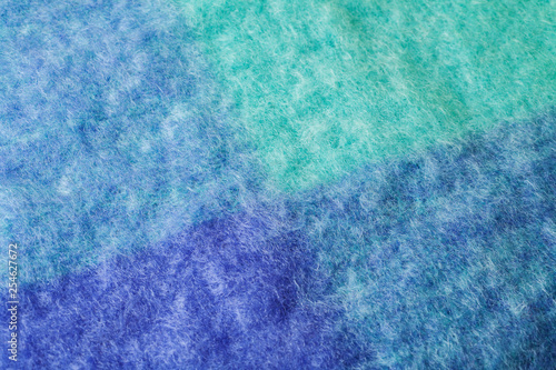 Close up of mohair wool fabric
