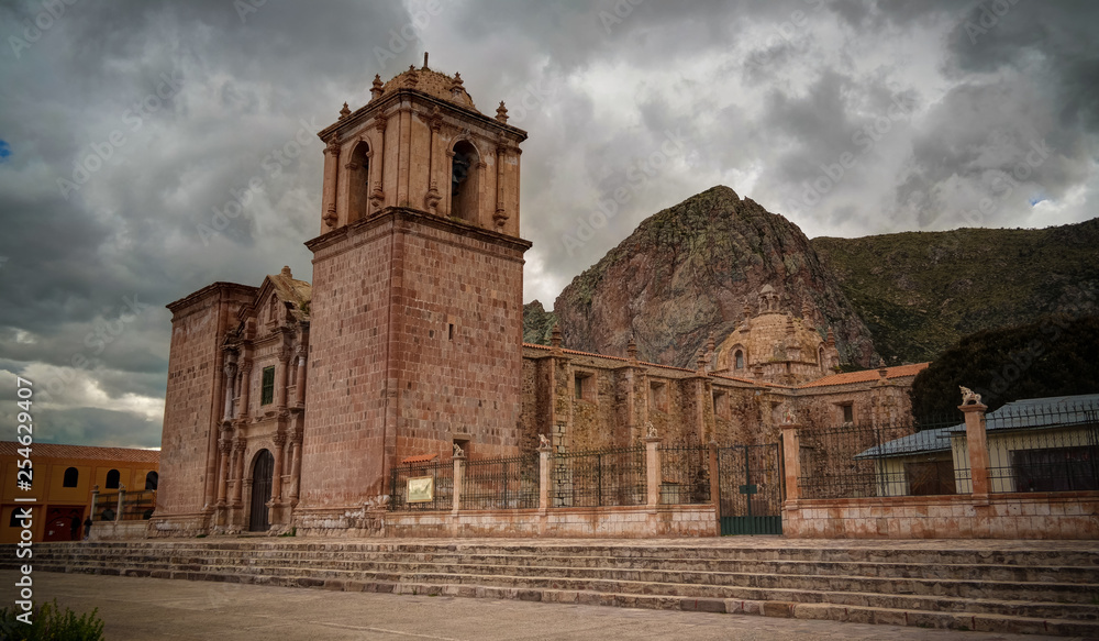 Exterior view to Iglesia de Santa Isabel de Pucara, Puno, Peru