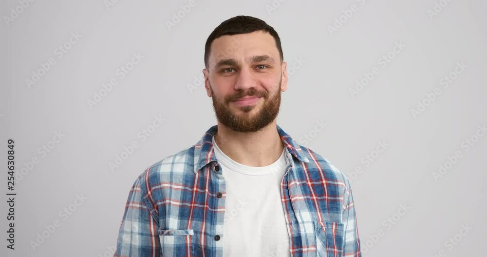Happy young man with arms crossed Happy young man with arms crossed