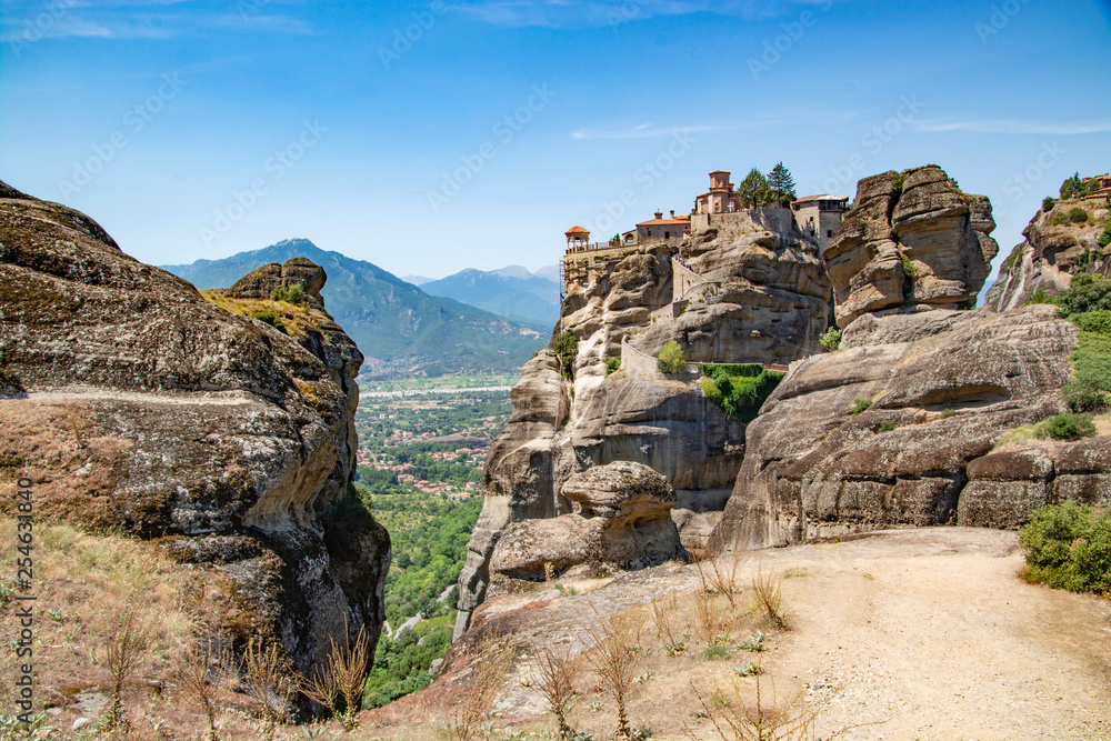 meteora mountain monastery in greece meteora mountain monastery in greece