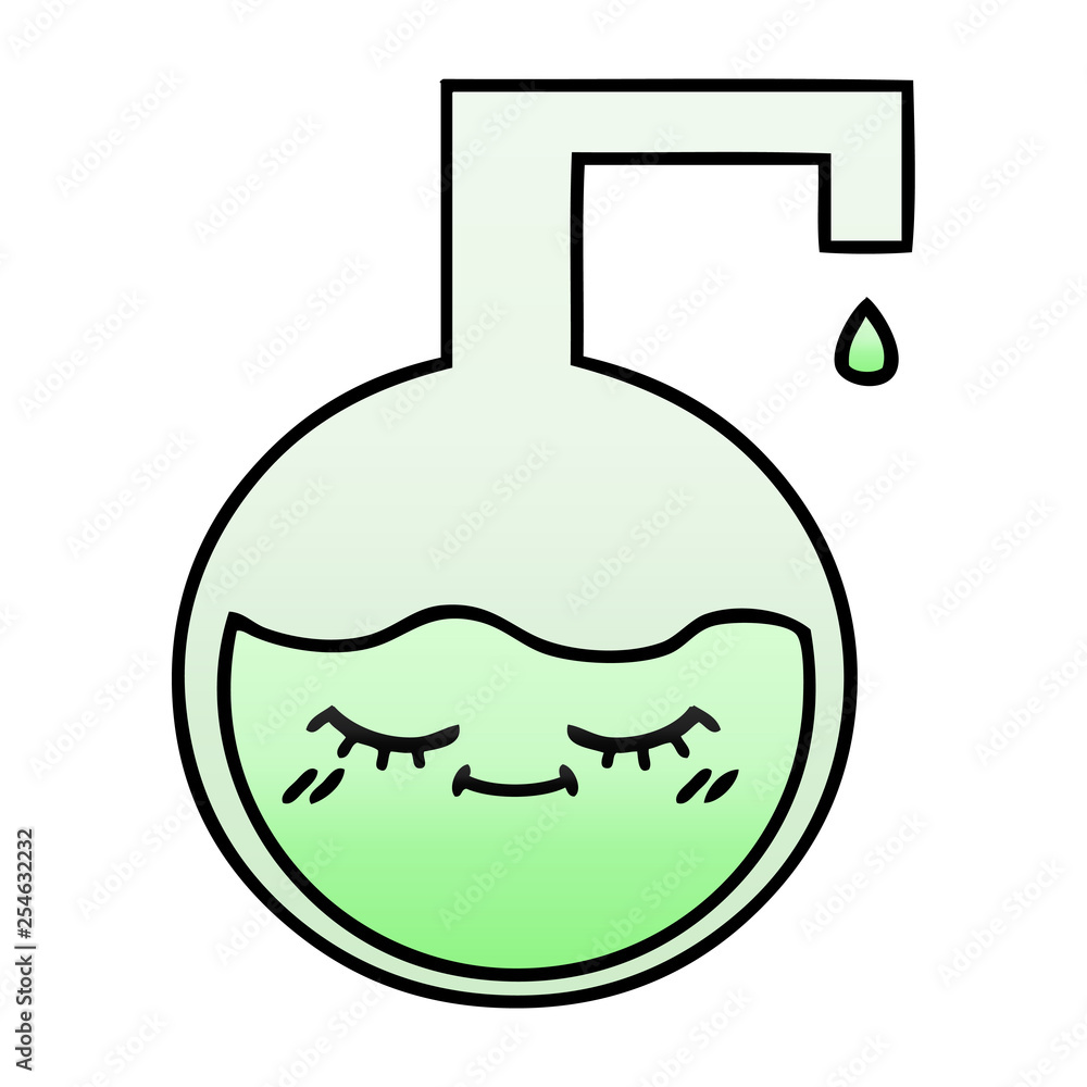 gradient shaded cartoon science experiment gradient shaded cartoon science experiment