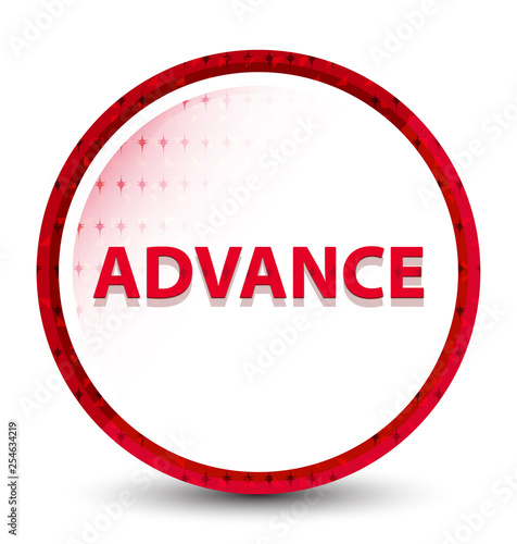 Advance misty frozen red round button