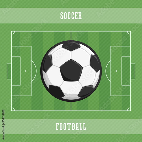 Soccer ball and field. © art_sonik