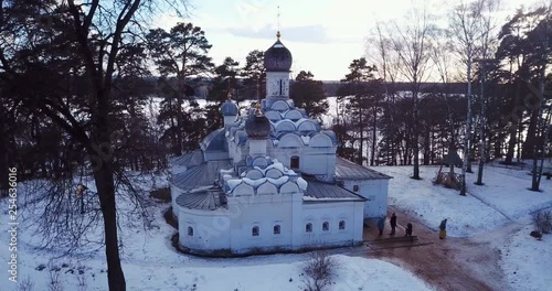Christian Orthodox Church of Michael the Archangel in Arkhangelskoye Park in Moscow in Russia