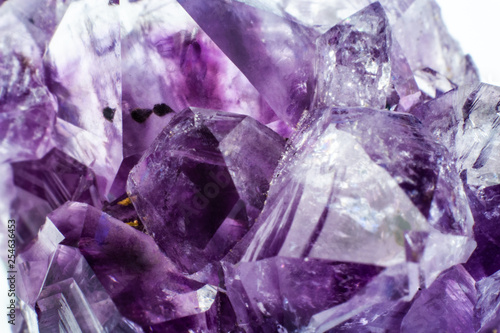 Abstract background texture of natural crystal amethyst